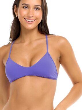 EIDON Women's Madison Fixed Triangle Bikini Top Swimsuit- Size  M, NWT